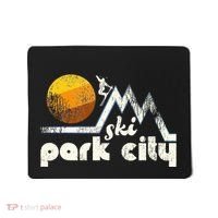 70s Style Ski Park City Utah Mousepad thumb 0