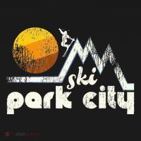 70s Style Ski Park City Utah Mousepad thumb 1