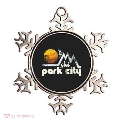70s Style Ski Park City Utah Ornament