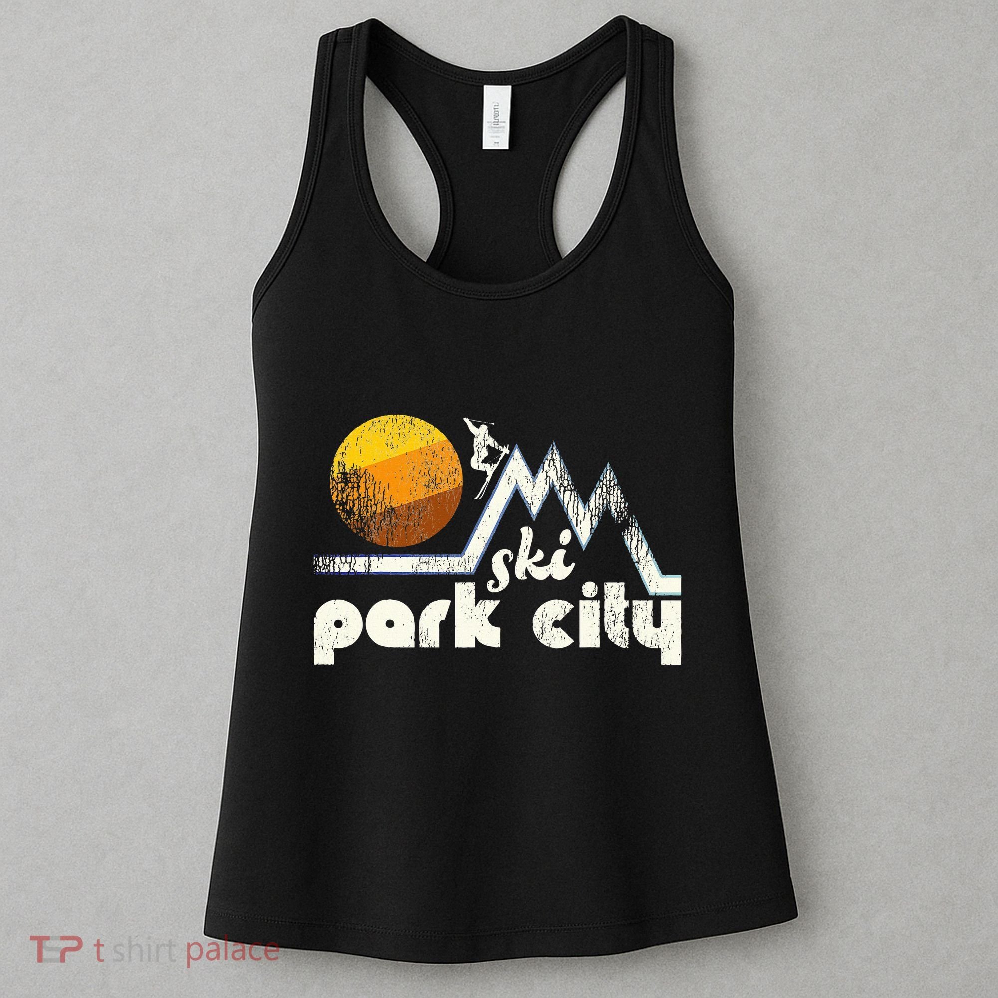 70s Style Ski Park City Utah Women's Tank Top