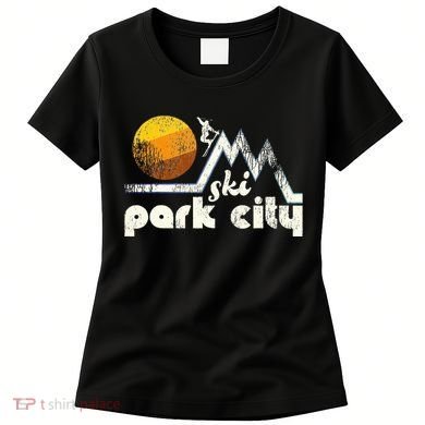 70s Style Ski Park City Utah Women's T-Shirt