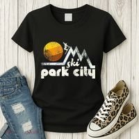 70s Style Ski Park City Utah Women's T-Shirt thumb 3