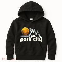 70s Style Ski Park City Utah Kids Hoodie thumb 0