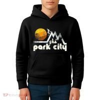 70s Style Ski Park City Utah Kids Hoodie thumb 4