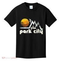 70s Style Ski Park City Utah Kids T-Shirt thumb 0
