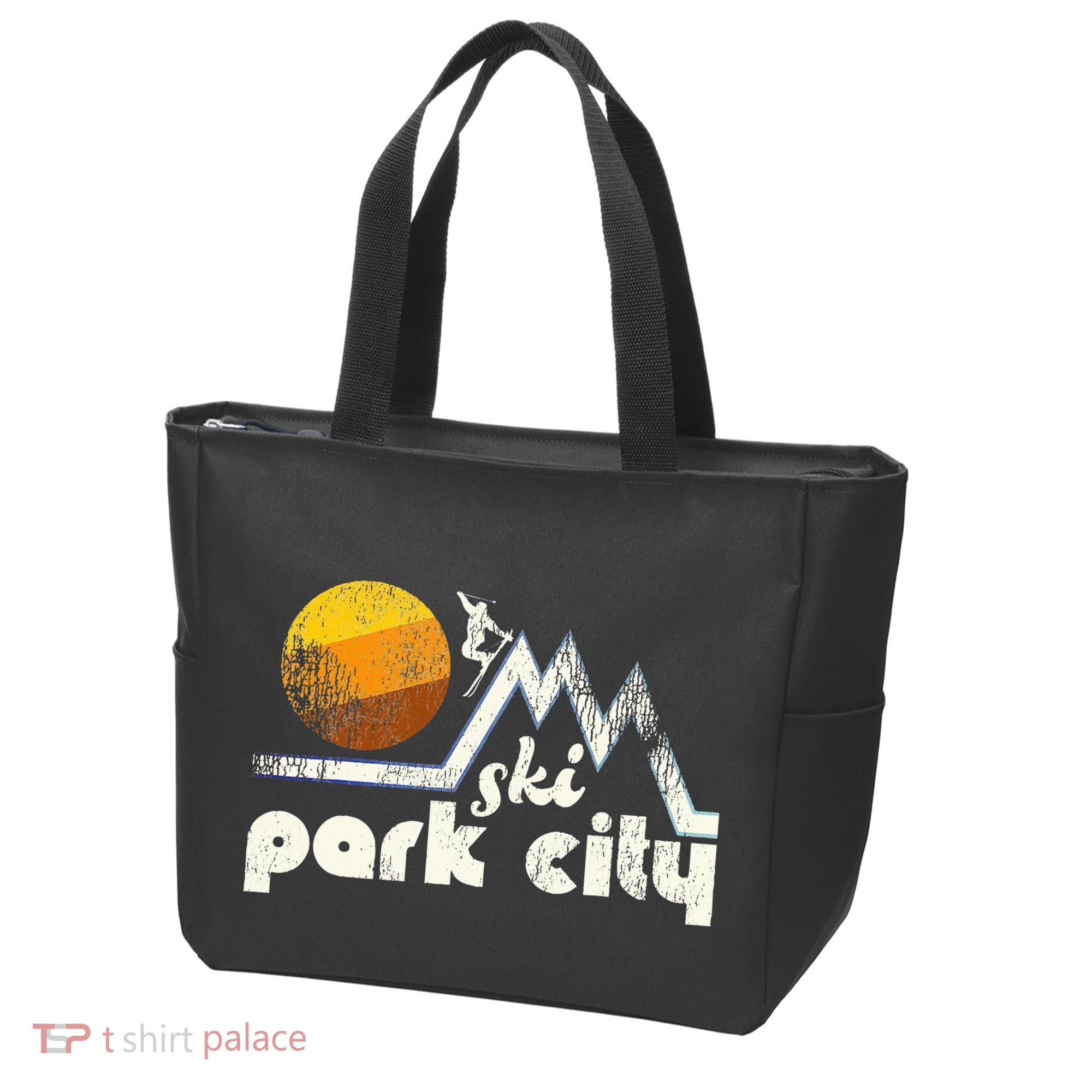 70s Style Ski Park City Utah Tote Bag