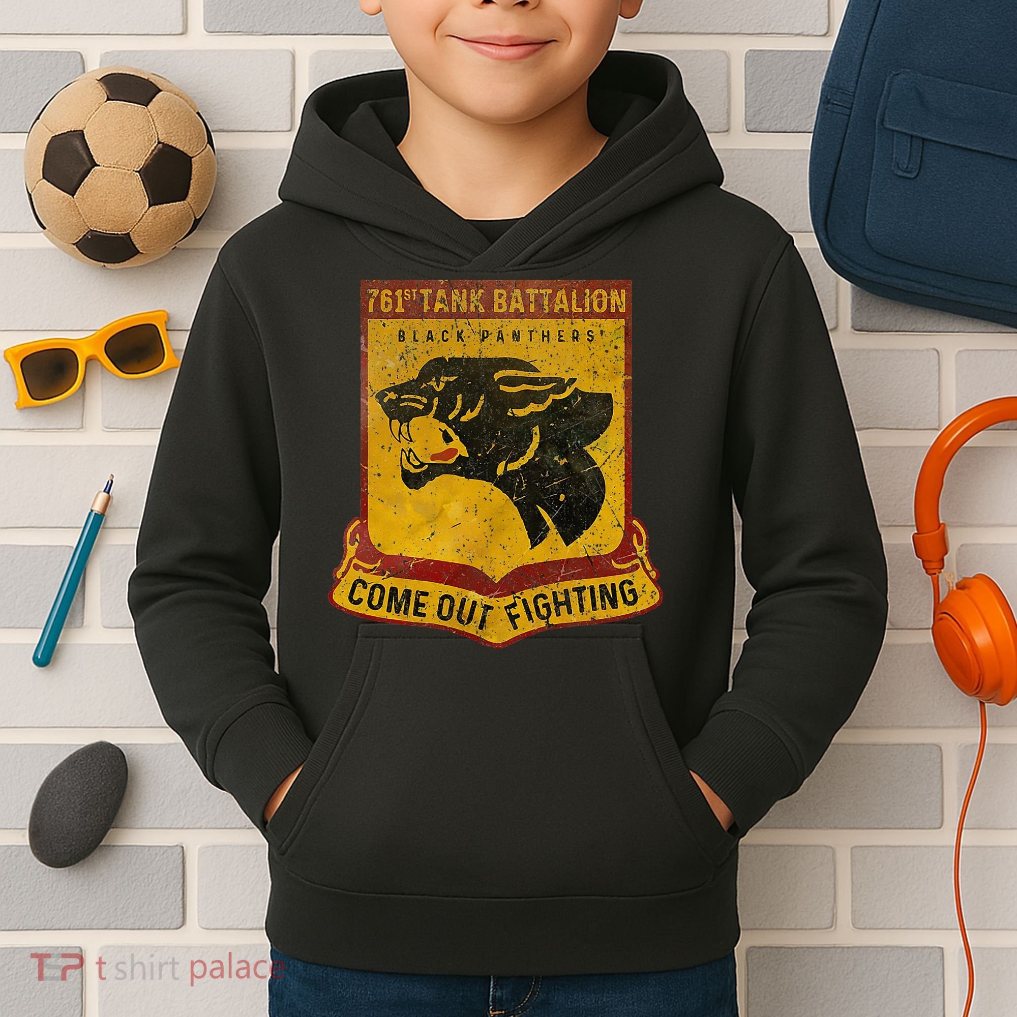 761st Tank Battalion Kids Hoodie