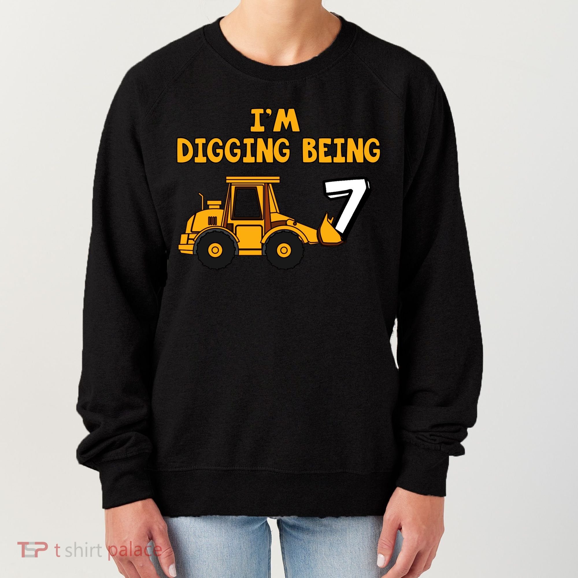 7th Birthday I'm Digging Being Seven Women's Sweatshirt