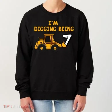 7th Birthday I'm Digging Being Seven Women's Sweatshirt