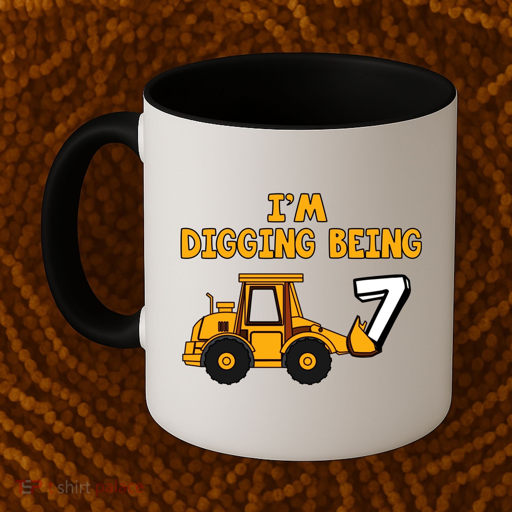 7th Birthday I'm Digging Being Seven Coffee Mug