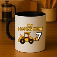7th Birthday I'm Digging Being Seven Coffee Mug thumb 4