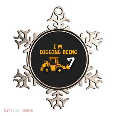 7th Birthday I'm Digging Being Seven Ornament