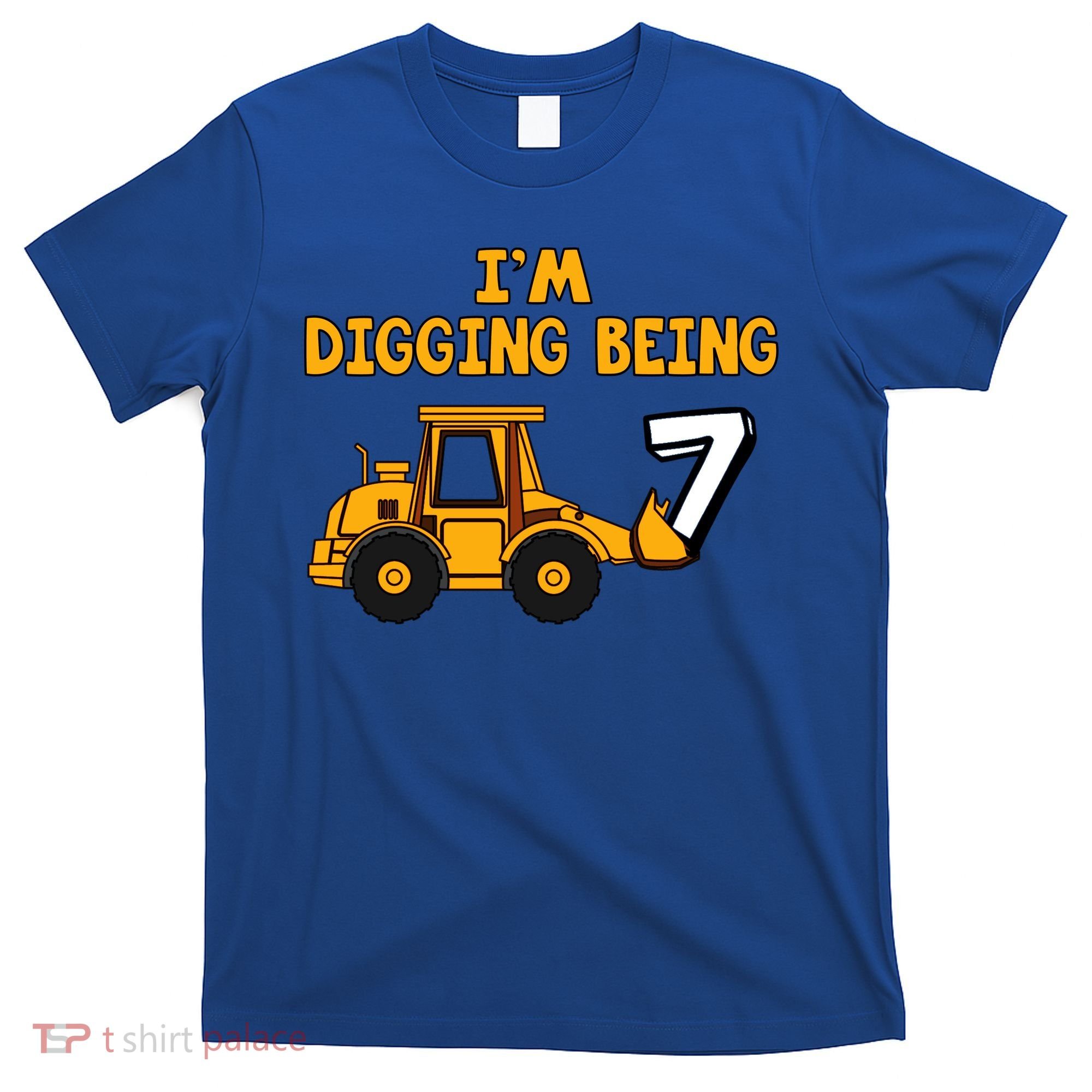 7th Birthday I'm Digging Being Seven T-Shirt