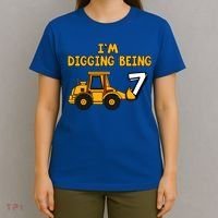 7th Birthday I'm Digging Being Seven T-Shirt thumb 4