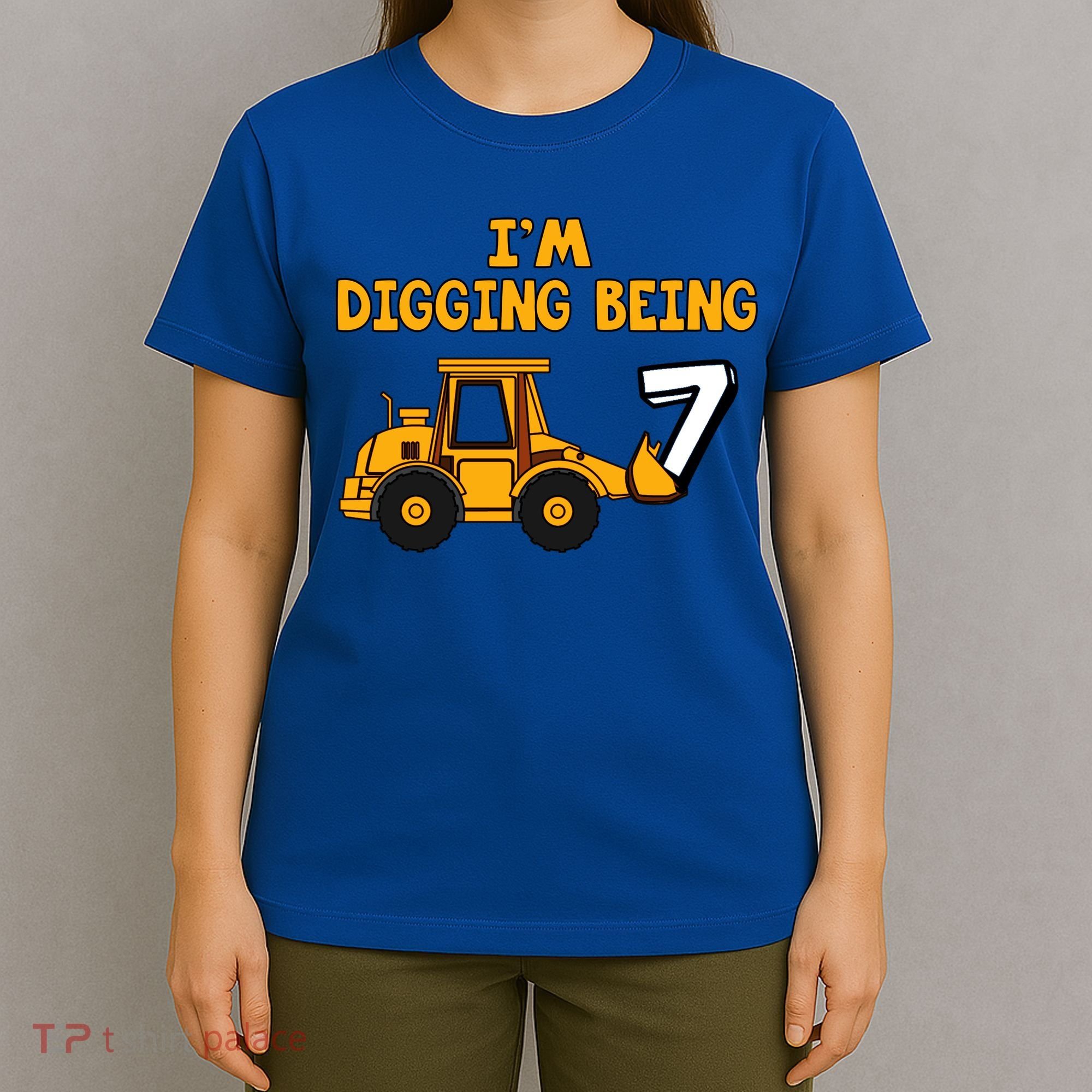7th Birthday I'm Digging Being Seven T-Shirt