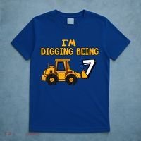 7th Birthday I'm Digging Being Seven T-Shirt thumb 5