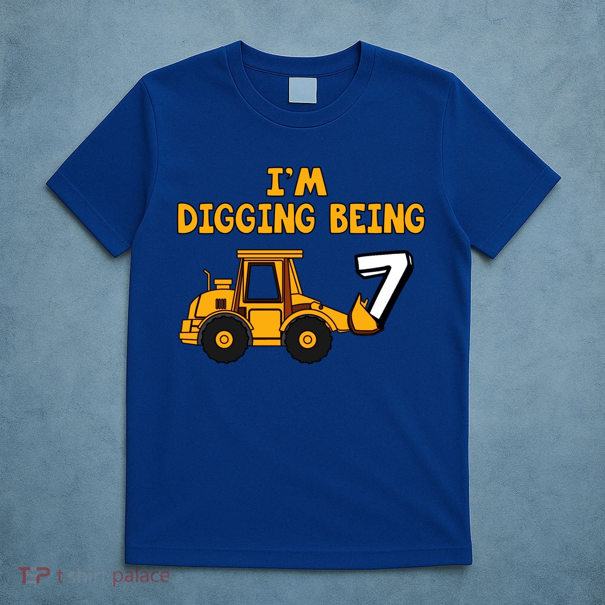 7th Birthday I'm Digging Being Seven T-Shirt