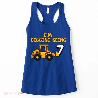 7th Birthday I'm Digging Being Seven Women's Tank Top