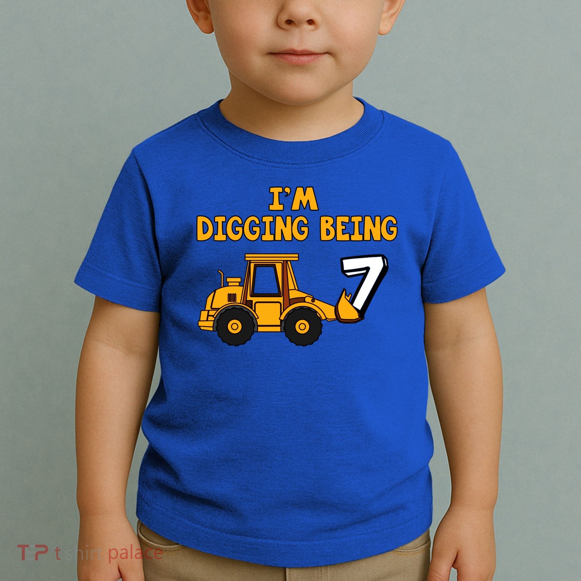 7th Birthday I'm Digging Being Seven Toddler T-Shirt
