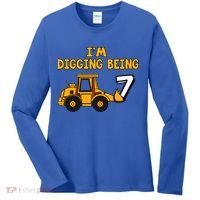 7th Birthday I'm Digging Being Seven Women's Long Sleeve Shirt thumb 0