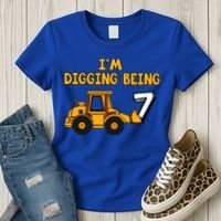 7th Birthday I'm Digging Being Seven Women's T-Shirt thumb 3