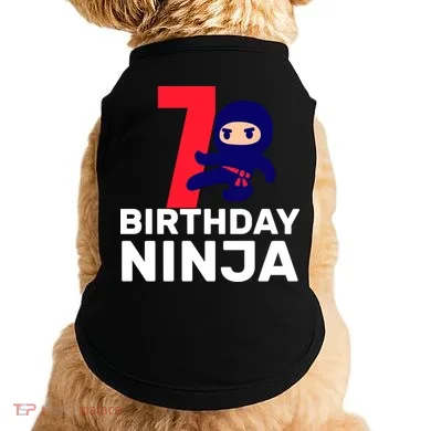 7th Birthday Ninja Doggie Tank