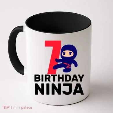 7th Birthday Ninja Coffee Mug