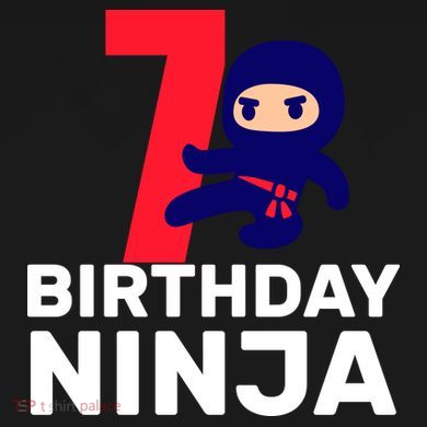 7th Birthday Ninja Womens Funnel Neck Pullover Hood
