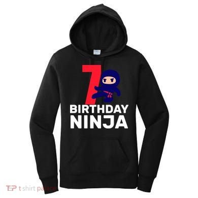 7th Birthday Ninja Women's Hoodie