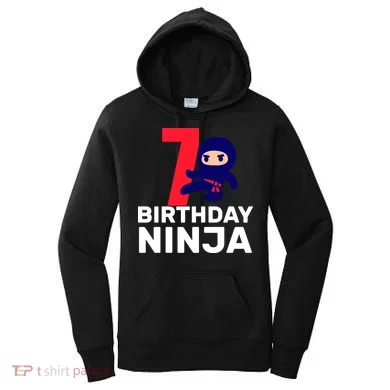 7th Birthday Ninja Women's Hoodie