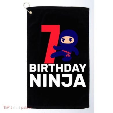 7th Birthday Ninja Golf Towel