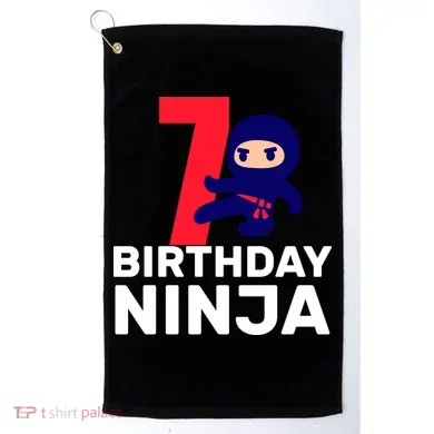 7th Birthday Ninja Golf Towel