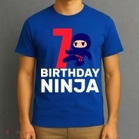 7th Birthday Ninja T-Shirt thumb 3