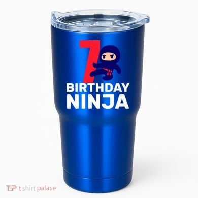 7th Birthday Ninja Tumbler