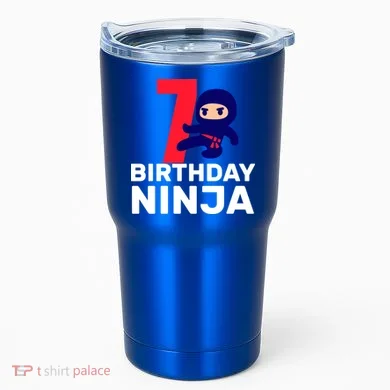 7th Birthday Ninja Tumbler