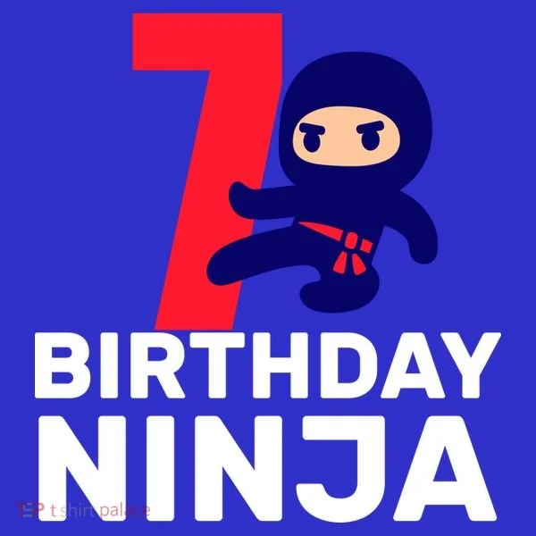 7th Birthday Ninja Baby Bodysuit