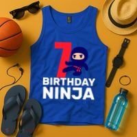 7th Birthday Ninja Tank Top thumb 4