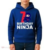 7th Birthday Ninja Kids Hoodie thumb 4