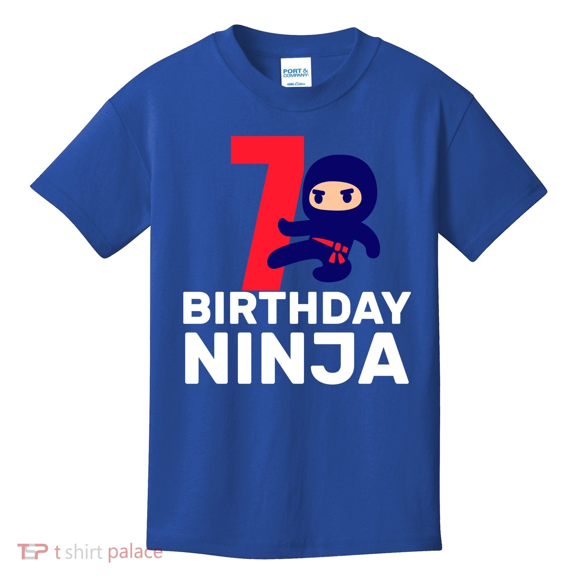 7th Birthday Ninja Kids T-Shirt