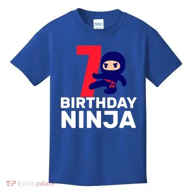 7th Birthday Ninja Kids T-Shirt