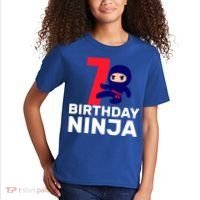 7th Birthday Ninja Kids T-Shirt thumb 2