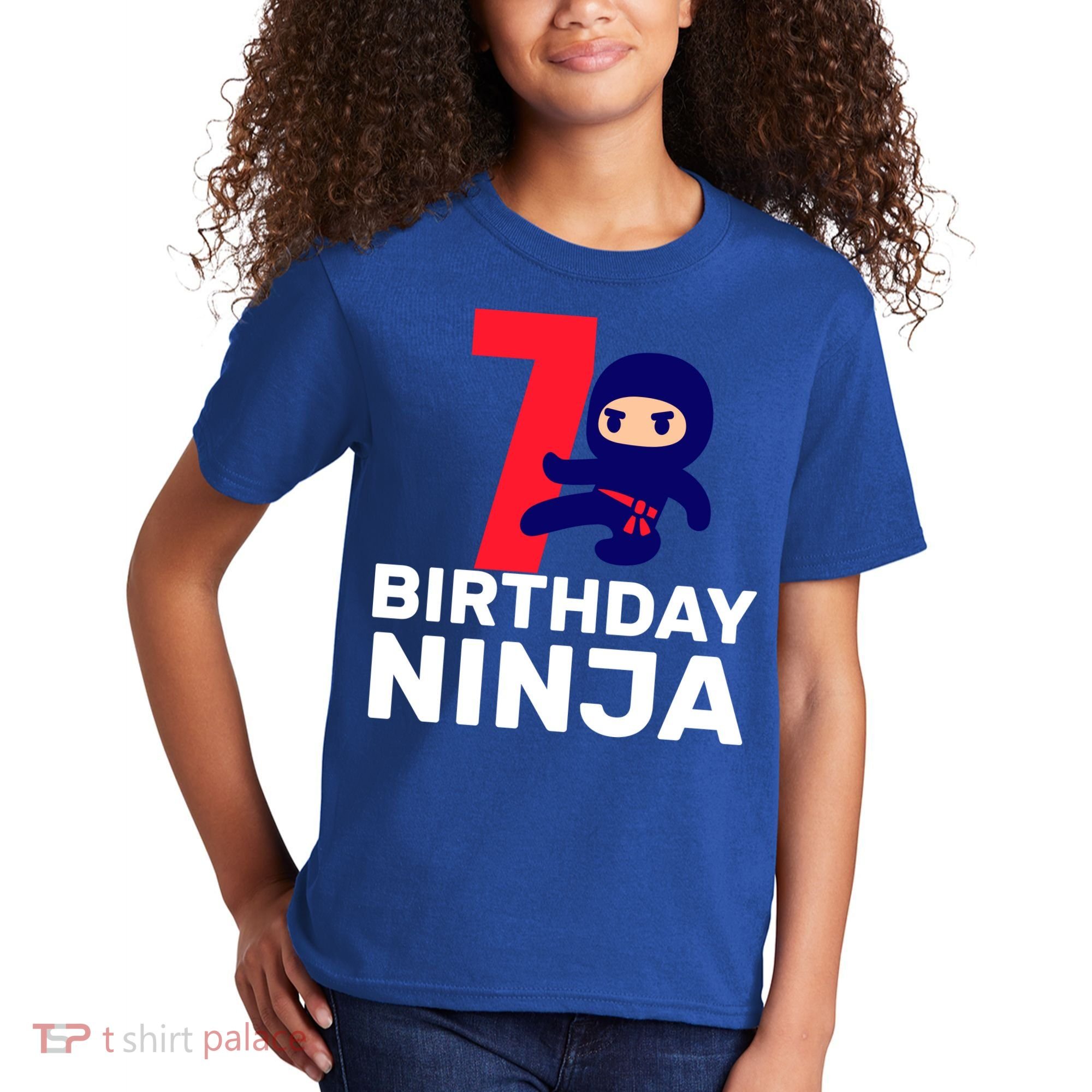 7th Birthday Ninja Kids T-Shirt