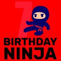 7th Birthday Ninja Santa Hat thumb 1