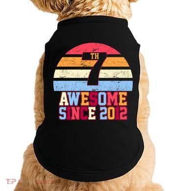 7th Birthday Vintage 7 Years Old Doggie Tank