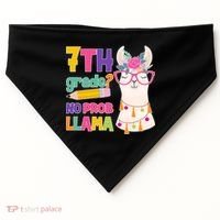 7th Grade? No Prob Llama USA-Made Doggie Bandana thumb 0
