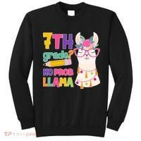 7th Grade? No Prob Llama Sweatshirt thumb 0