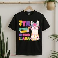 7th Grade? No Prob Llama T-Shirt thumb 2