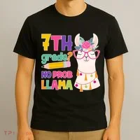 7th Grade? No Prob Llama T-Shirt thumb 3