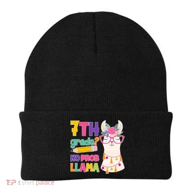 7th Grade? No Prob Llama Beanie