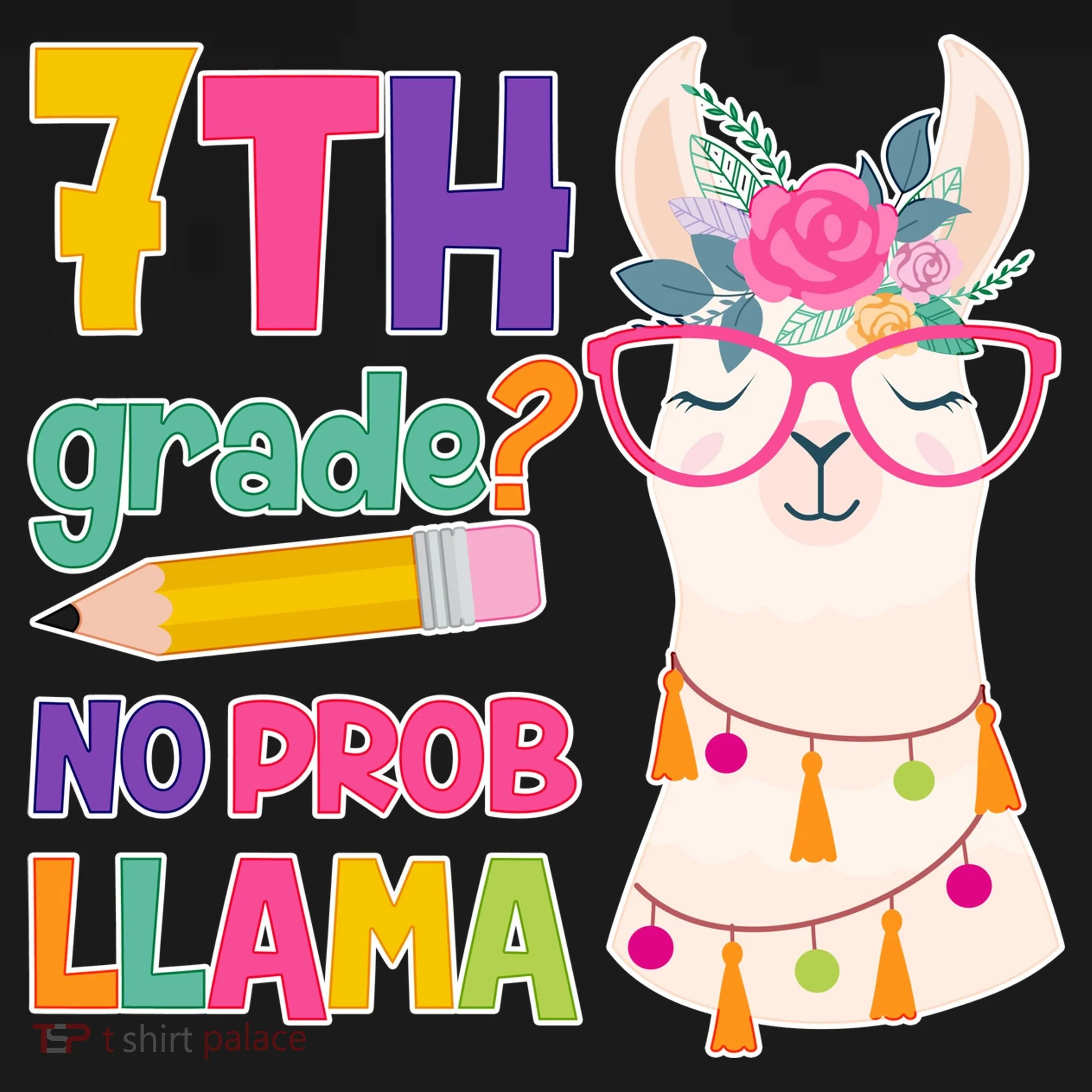 7th Grade? No Prob Llama Baby Bodysuit